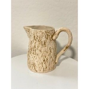 Ceramic Wood looking Pitcher